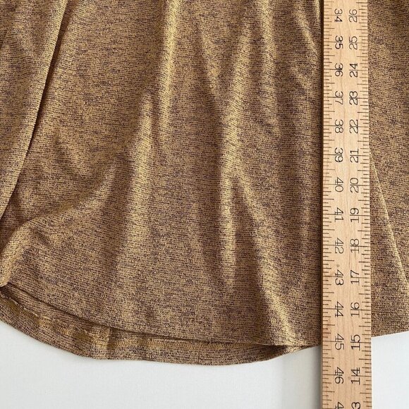 Soft Surroundings Kerry Dress 1X Sleeveless Smocked Waist Cowl Neck Tan - Picture 9 of 10